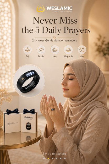 WESLAMIC iTasbih Peace 1 – Smart Dhikr Ring