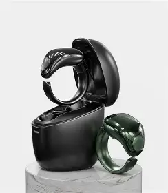 iTasbih Relation+ black and green smart dhikr rings with charging case
